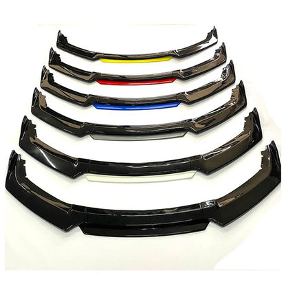 Universal Sport Front Bumper Lip Splitter | Red & Black
