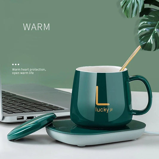 Electric Coffee Mug Warmer – Smart Beverage Cup Heater for Coffee, Tea & Milk | Portable Desktop Mug Warmer with Constant Temperature