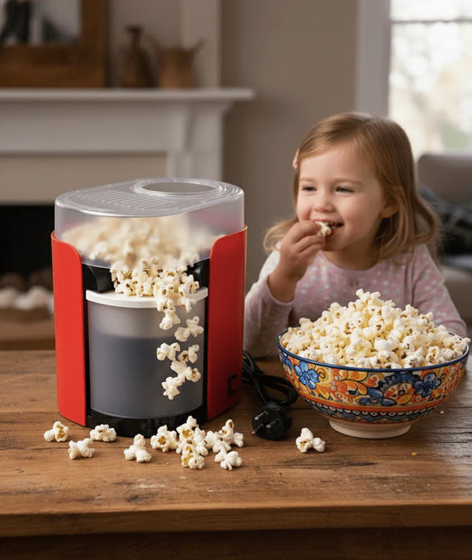 Hot Air Popcorn Maker – Oil-Free Electric Popcorn Machine for Healthy Home Snacking (1200W)