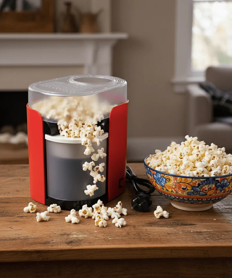 Hot Air Popcorn Maker – Oil-Free Electric Popcorn Machine for Healthy Home Snacking (1200W)